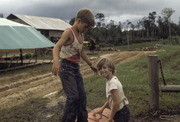 William and Todd Cole Klingman Playing, Jonestown, Guyana