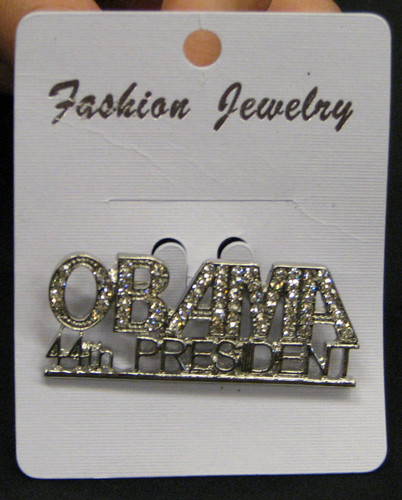 Obama 44th President Jeweled Lapel Pin