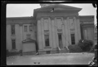 School (?) or mansion (?) damaged by the Long Beach earthquake, Southern California, 1933