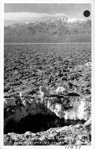 Salt Pool and Telescope Peak, Death Valley, Calif