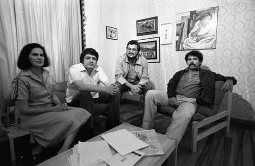 Junta members in a meeting, Nicaragua, 1979