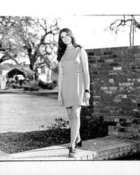 Alison Brown, candidate for Miss Sonoma County contest, Santa Rosa, California, March 8, 1970