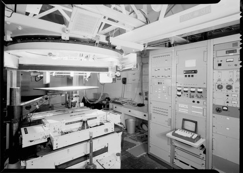 Computer room, with computers, for the 150-foot tower telescope, Mount Wilson Observatory
