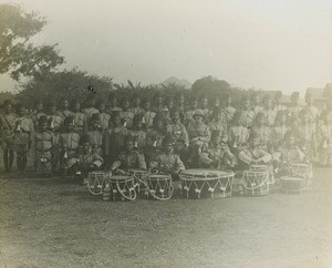 King's African Rifles Band Portrait, Malawi, ca. 1914-1918