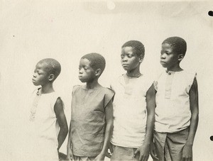 Pupils of a mission school in Gabon