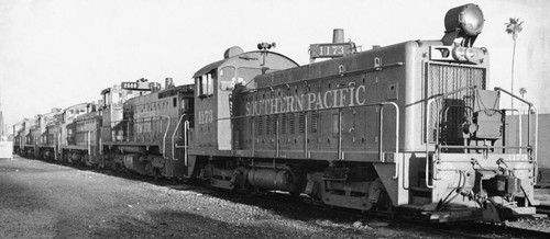 Southern Pacific Train, Anaheim [graphic]