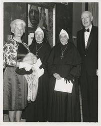 Dorothy Leavey, Mary Raymunde McKay, R.S.H.M., Mary Gertrude Cain, R.S.H.M., and Thomas Leavey