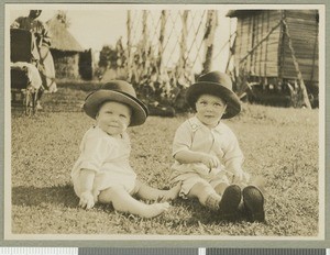 Geoffrey and Anthony Irvine, Chogoria, Kenya, 1924
