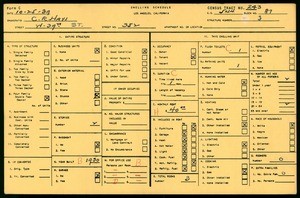 WPA household census for 352 W 39TH STREET, Los Angeles County
