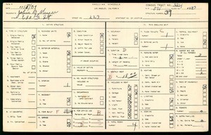 WPA household census for 223 East 80th Street, Los Angeles County