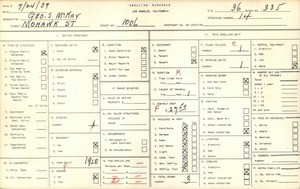 WPA household census for 1006 MOHAWK STREET, Los Angeles