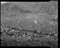 Audience at the Hollywood Bowl for Easter morning services, Los Angeles, 1936