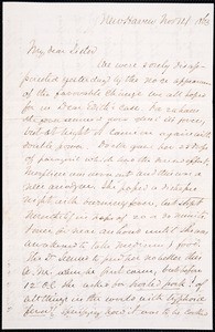 Benjamin Silliman, Sr., letter, 1863 Nov. 14, to Faith W. Hubbard (née Silliman)