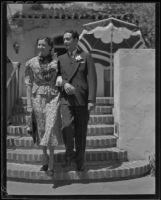 Mr. and Mrs. Arthur and Louise Rolapp, Santa Barbara, 1936