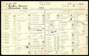 WPA household census for 1727 REDESDALE AVE, Los Angeles