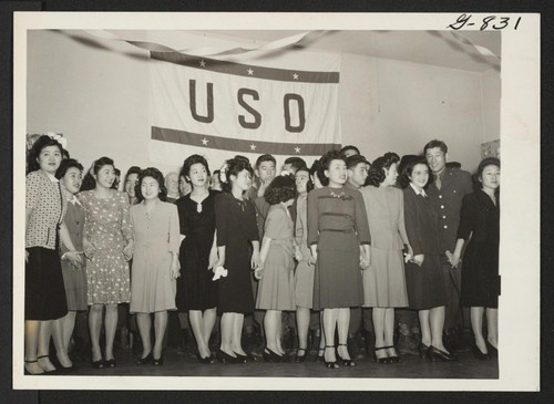 These are some of a party of 125 Japanese American girls from New York City and vicinity who went to
