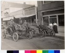 The 'Speed Burners' in front of Campbell Post Office 1914