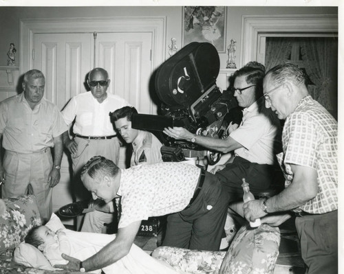 Setting up a scence for "G.I. Blues" (1960)