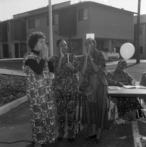 Three women, Los Angeles, 1984