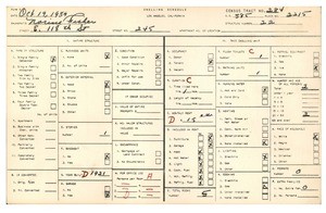WPA household census for 245 EAST 118TH STREET, Los Angeles County