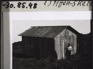 Bilder von der Reise auf den Kamerunberg m. Bächtold 1937. Hütte auf dem Gipfel