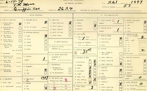 WPA household census for 2624 GRIFFIN, Los Angeles
