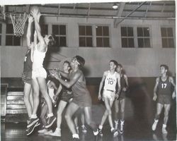 Analy High School basketball B team of 1949-50--Analy Tigers vs Vallejo