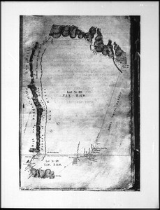 Survey map of the San Pascal Rancho, made by Henry Hancock, Pasadena, August 1858