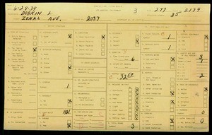 WPA household census for 2037 ZONAL, Los Angeles