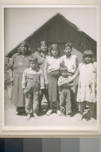 Andreas family, Kern Valley, Calif.; May 19, 1935; 4 prints, 4 negatives
