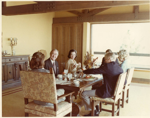 L to R: Mrs. Gay Banowsky, Mr. Cliff Mays, Unknown, Dr. William Banowsky, Mrs. Peggy Bales, Dr. Bob Bales (Color)