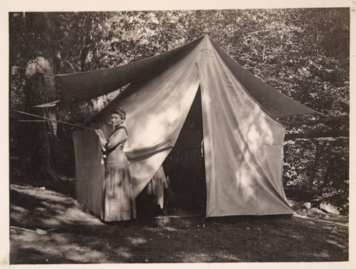 Camp Curry, Grace Nicholson's tent. Yosemite