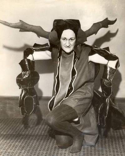 Patrice Nauman Wright as the Female Beetle in the 1935 Mountain Play, The World We Live In, performed on Mount Tamalpais [photograph]