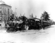 1906 Flood, Impact on Railroad, Visalia, Calif