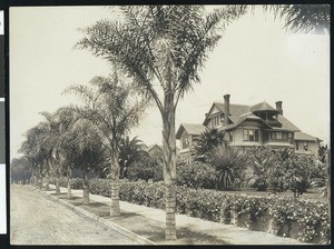 Exterior view of the Williams home in Santa Barbara, ca.1920