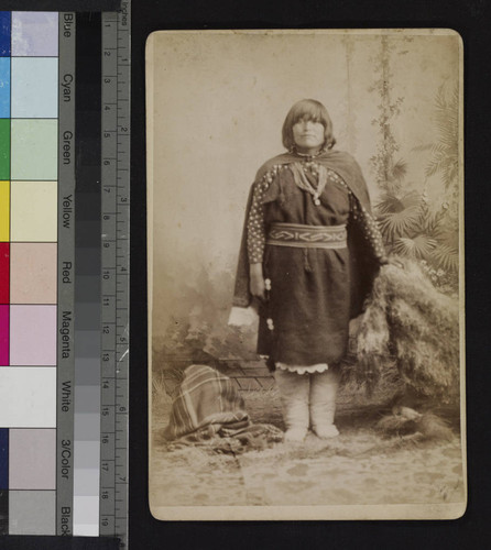 Portrait of Pueblo Indian woman