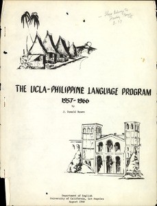 The UCLA-Philippine Language Program 1957-1966, report, 1968-08