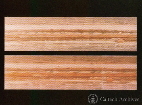 Cylindrical projections of Jupiter made from a single ten-hour rotation