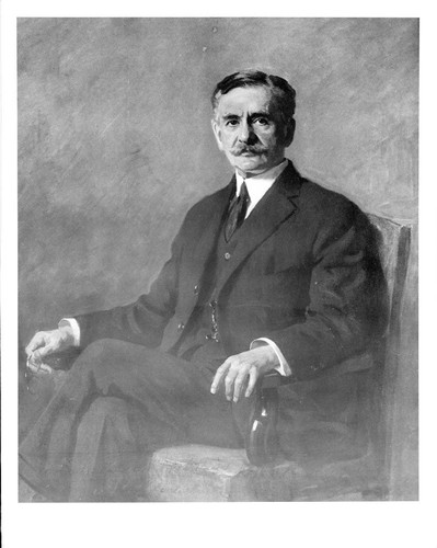 Portrait painting of Albert Michelson