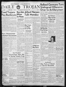 Daily Trojan, Vol. 34, No. 16, October 09, 1942