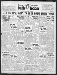 Daily Trojan, Vol. 19, No. 131, May 10, 1928