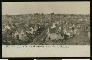 Nevada County Views, showing panoramic view of in the Grass Valley, ca.1910