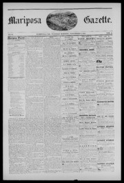 Mariposa Gazette 1858-11-09