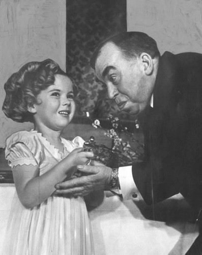 Actress Shirley Temple and Irving S. Cobb