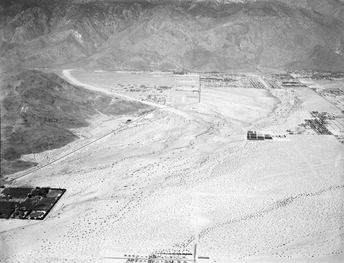 Palm Springs flood control area, looking west