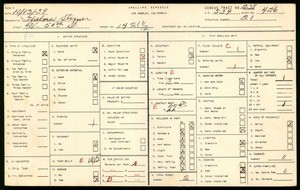 WPA household census for 1421 1/2 W 50TH ST, Los Angeles County