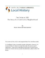 The Circles at 100: The Story of a Church and a Neighborhood