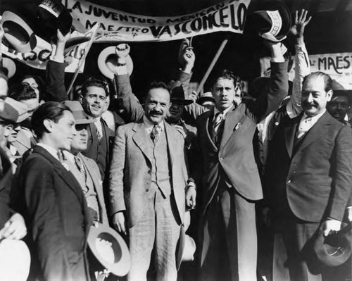 Los Angeles rally for Jose Vasconcelos during his campaign for president of Mexico