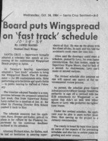 Board puts Wingspread on 'fast track' schedule