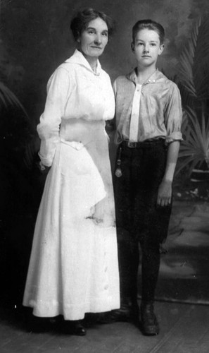 Maude R. Gay and son Randall Gay